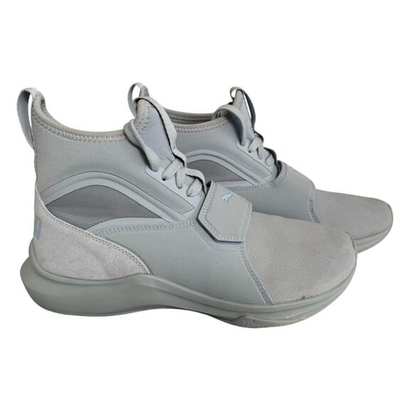 Puma Phenom Women's Suede High Top Training Shoes in Gray/Lavender Size 9 - Picture 4 of 9